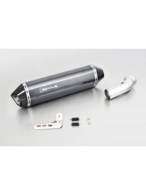HEXACONE, slip on without cat. connecting tube without EEC, carbon, 60 mm