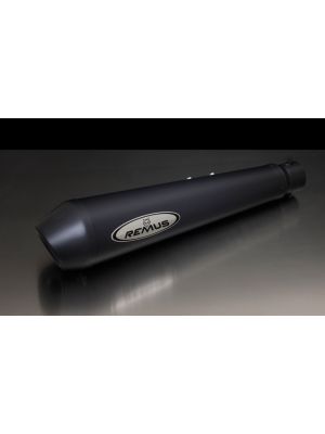 POWERCONE, slip on without cat., stainless steel black, no EEC, 54 mm