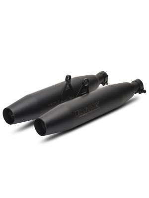 REMUS Slip on Tapered Schalldämpfer links/rechts ohne Katalysator für Triumph Street Twin, Edelstahl schwarz, KEINE EG Genehmigung