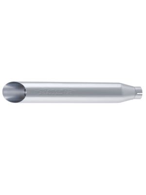 CUSTOM exhaust Straight-thru slash-cut whit heat protection shield, chrome, Race (no EG/ABE/EEC)