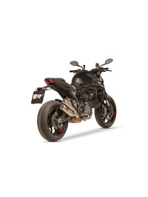 REMUS Double MESH Exhaust for Ducati Monster Euro 5, stainless steel brushed, incl. ECE type approval